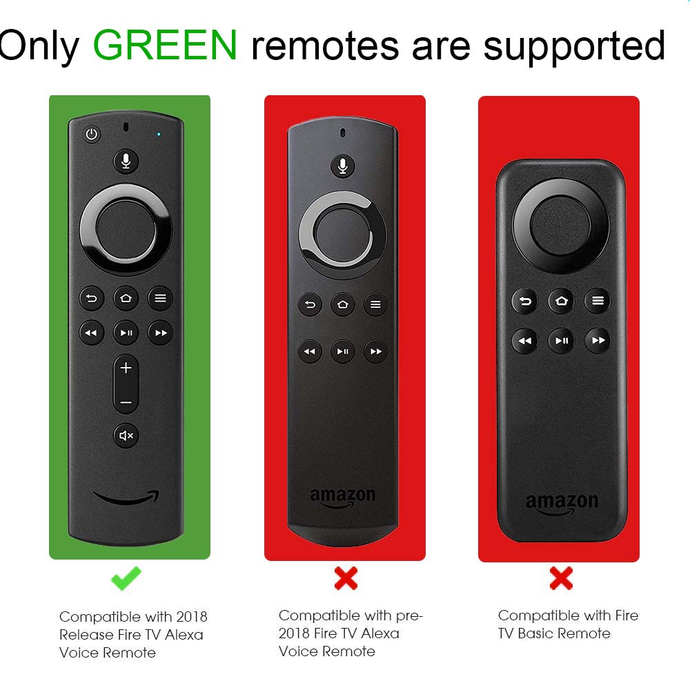 Made for Amazon Fire TV remote - Glowmote Lighted TV Remote Case - Shockproof Protective Case, Compatible with Amazon Fire TV Stick and Cube with 2nd Gen Alexa Voice Remote - Automatic Bright LED Light, Built-In Rechargeable Battery - Glowmote